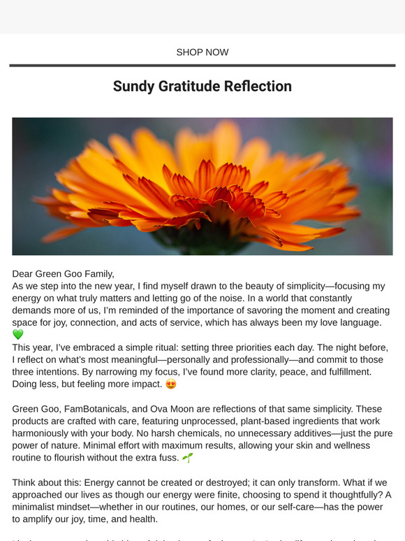 Sundy Gratitude Reflection