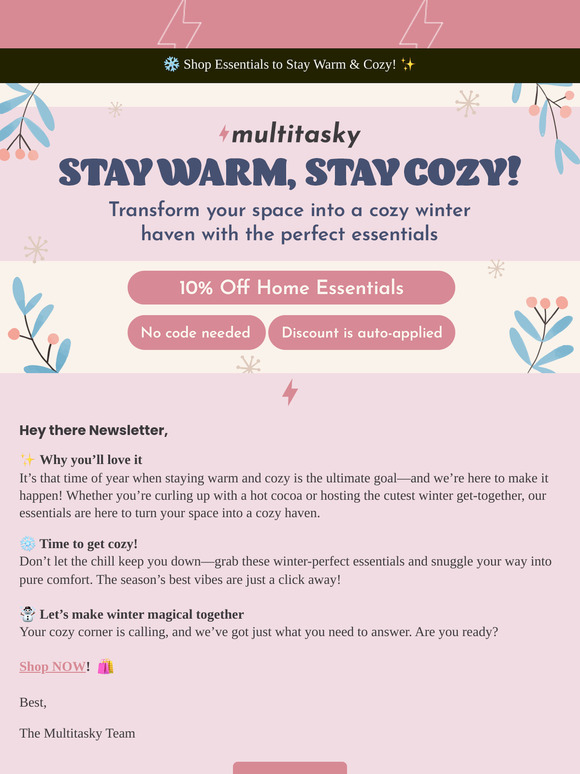❄️ Cozy Vibes Only—Stay Warm This Winter!