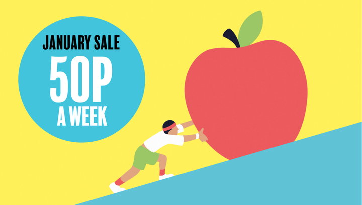 January sale, 50p a week. Links to offer