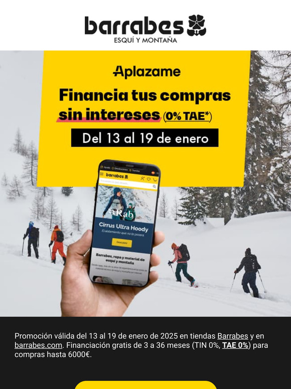 Aplaza tus pagos, no tus aventuras