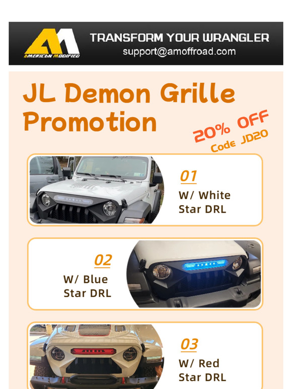 JL Demon Grille Limited Time 5-day Clearance Sale