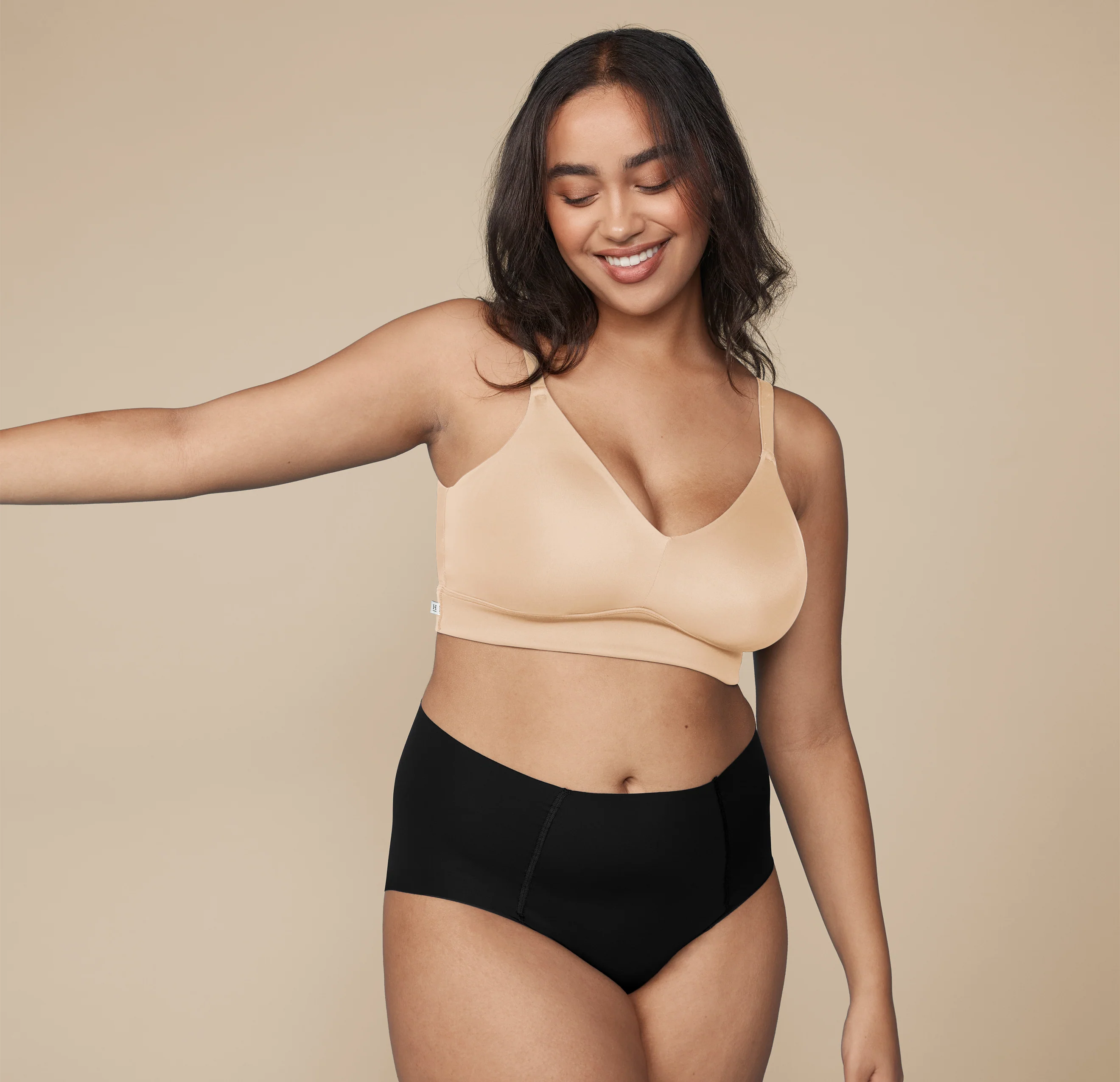 Image of Bliss Triangle Bralette - Beige