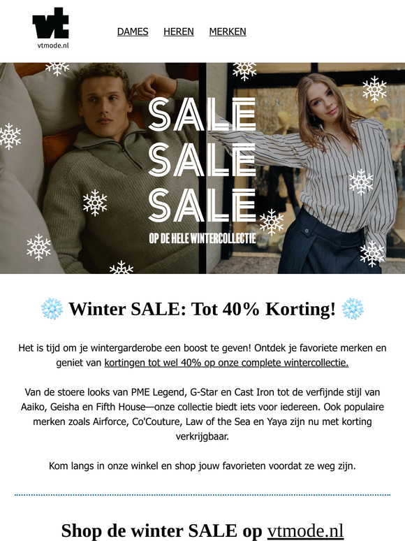 Tot 40% Korting op de wintercollectie! ❄️