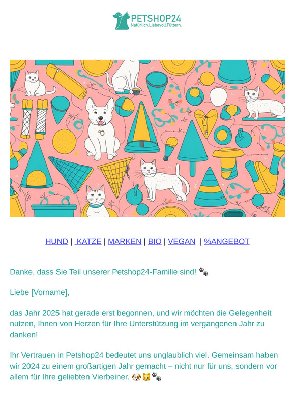 Danke für Ihre Treue – 10% Rabatt für Ihre nächste Bestellung! 🐾
