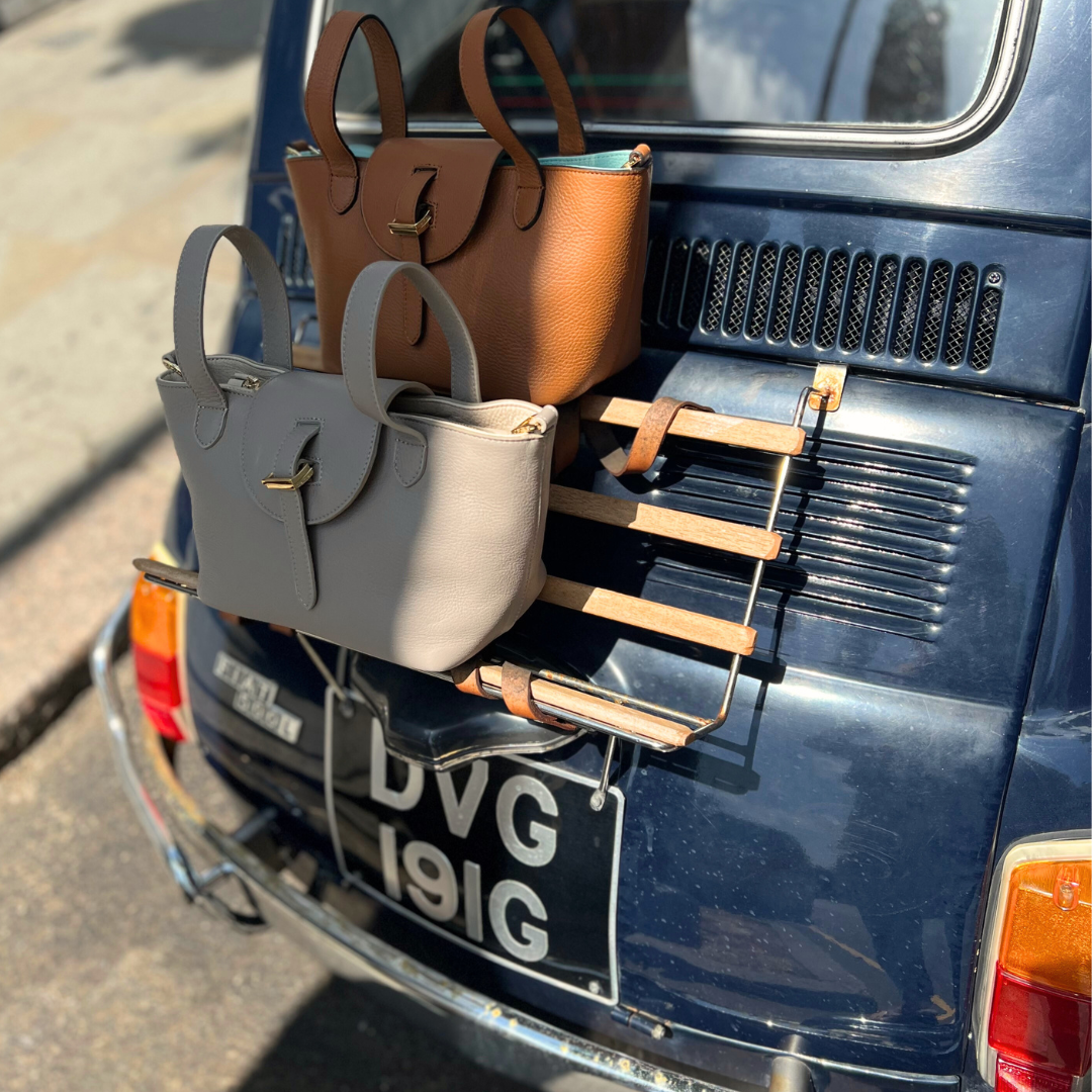 The Thela Tan Handbag - Timeless Italian Leather Tote