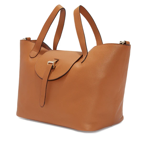 The Thela Tan Handbag - Timeless Italian Leather Tote