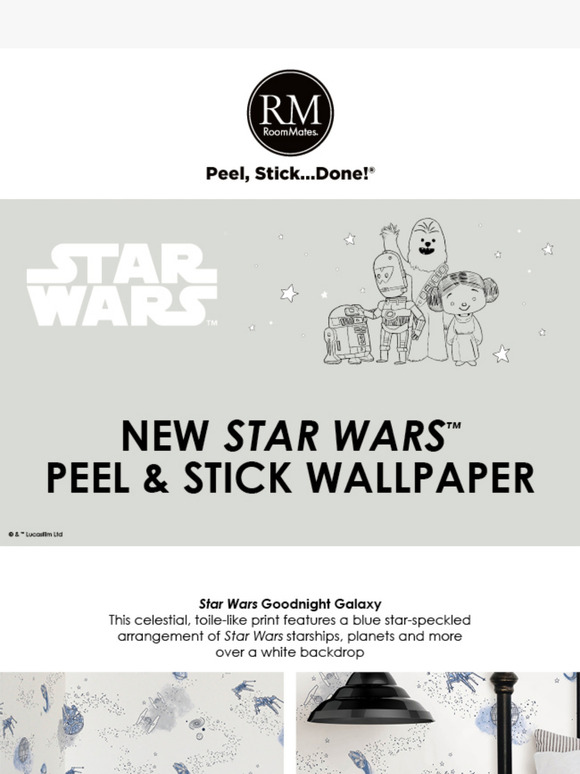 NEW Star Wars™ peel & stick wallpaper!