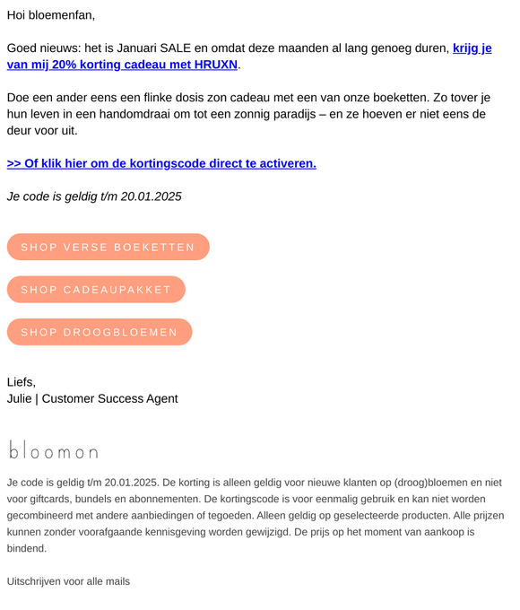 Januari: tijd voor SALE