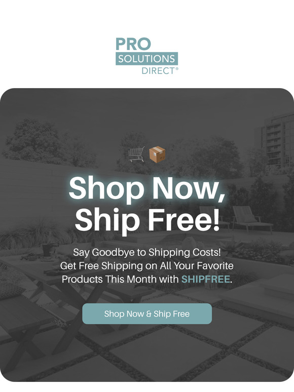 Free shipping all month!