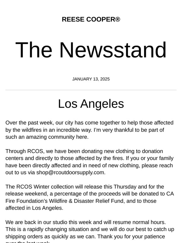 RCI Newsstand January 13th, 2025