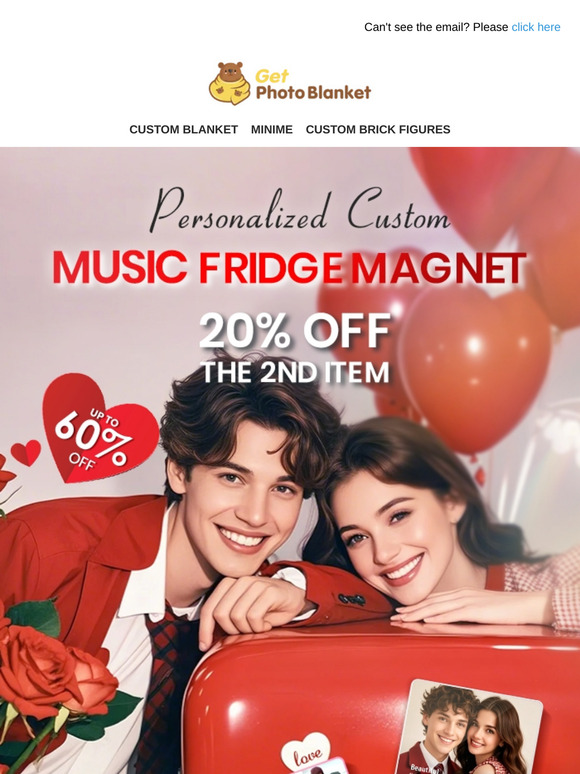 Melodies of Love: Gift Your Valentine a Custom Music Fridge Magnet 🎁🎵