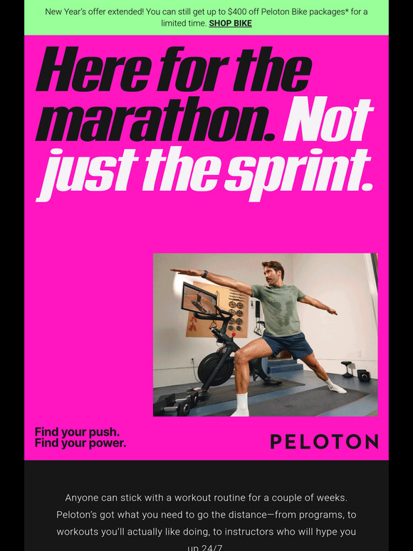 Peloton won’t quit on you