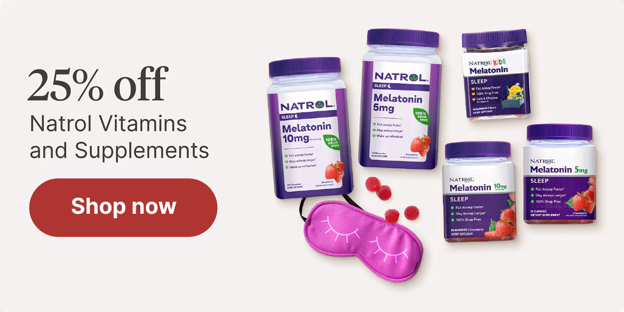 25% off Natrol Vitamins and supplements