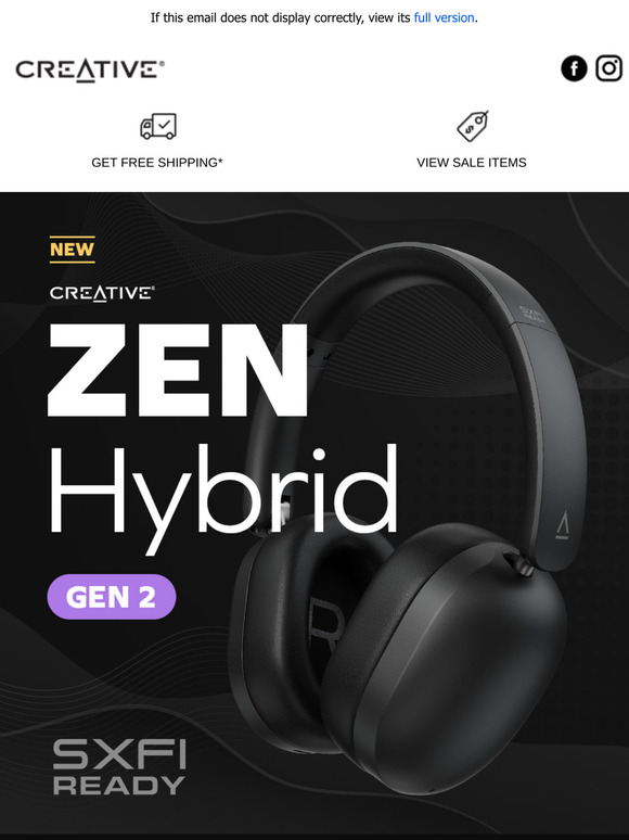[NEW LAUNCH] Creative Zen Hybrid (Gen 2) – Wireless headphones with Hybrid ANC
