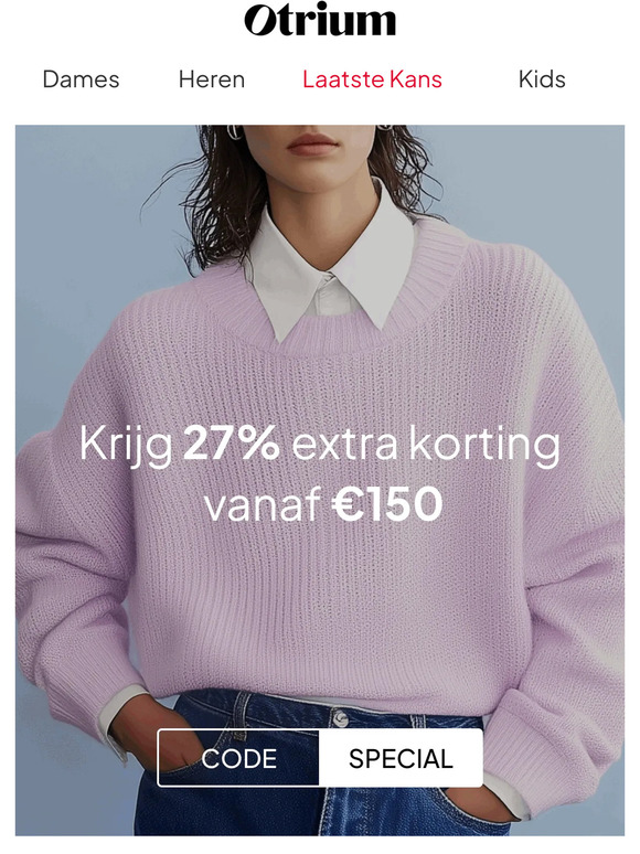 Shop meer voor minder. Tot wel 27% korting.