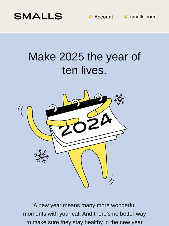 Make 2025 your cat’s healthiest year ever.