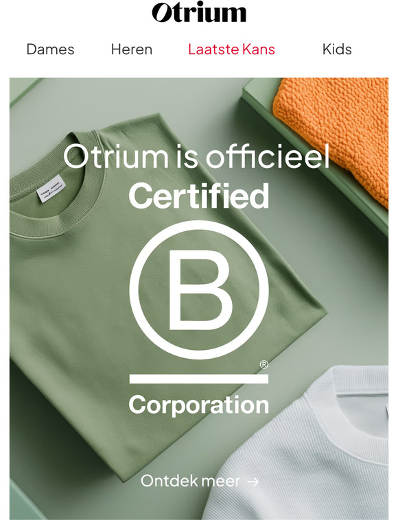 Exciting news! We zijn officieel B Corp certified!  💚