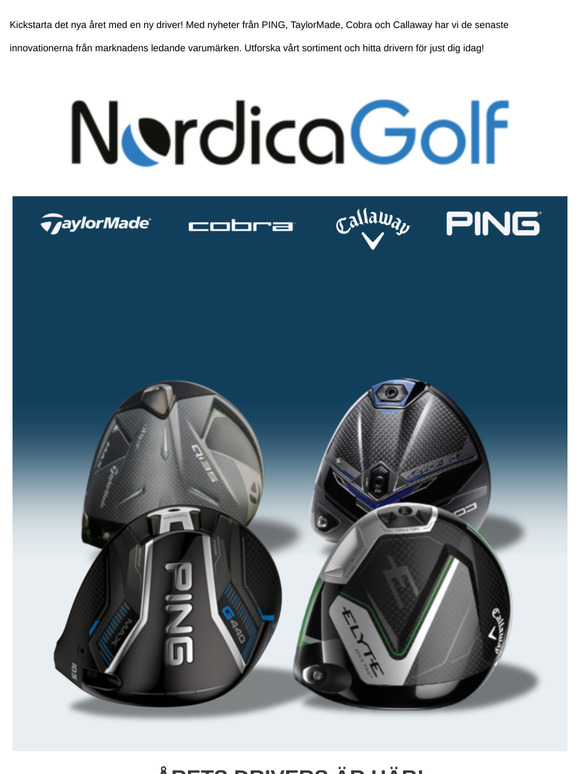 Slå längre och rakare 🏌 Årets drivers är här🔥