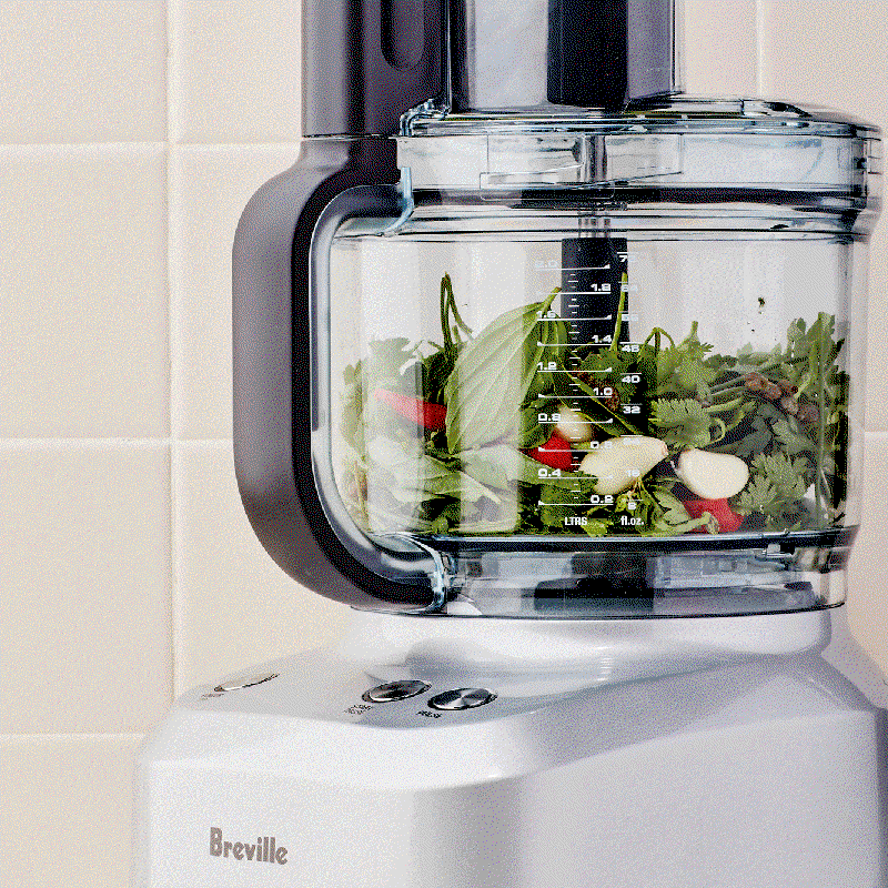 Pesto in product test winning Breville Sous Chef.