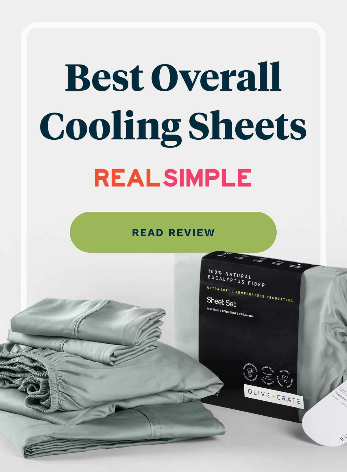 Best Overall Cooling Sheets - REAL SIMPLE [ READ REVIEW ]