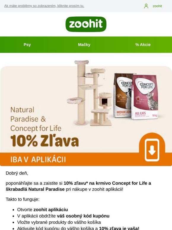 10% zľava na Concept for Life a Natural Paradise