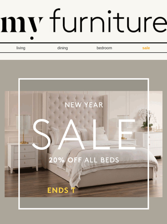 Clock’s Ticking ⏰ 20% OFF all beds ending tomorrow