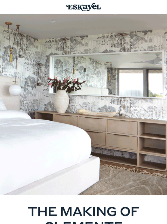 The Story Behind… Clemente grasscloth wallpaper