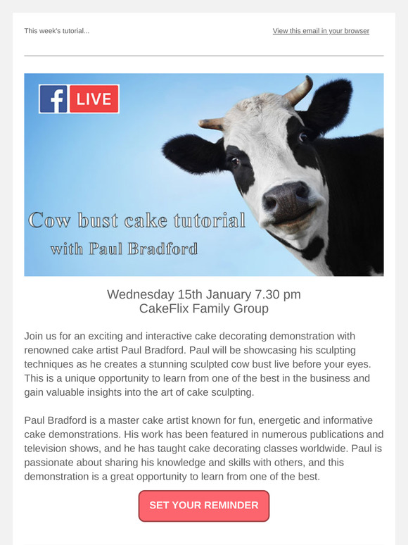 🎂 LIVE - Cake Fun with Paul Bradford