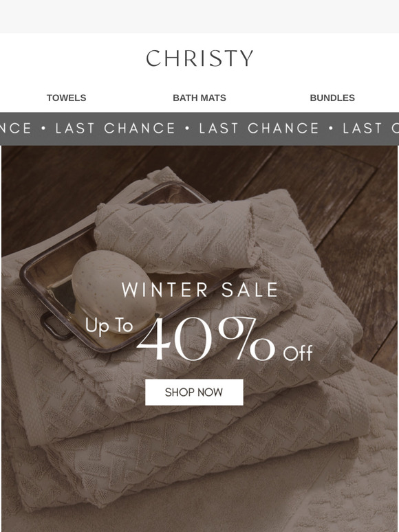 🕒 Last Chance - Up To 40% Off! Winter Sale Ends Tonight