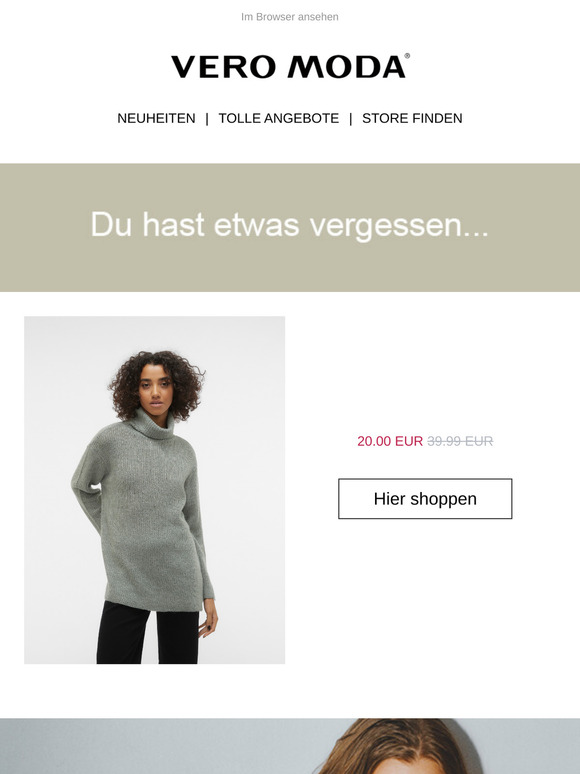 Du hast etwas vergessen, —