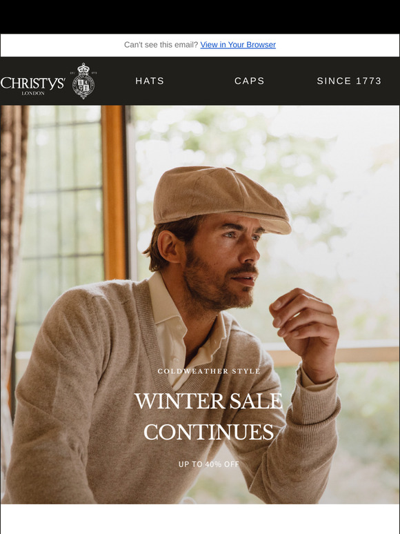 Winter Sale Continues - Up To 40% Off