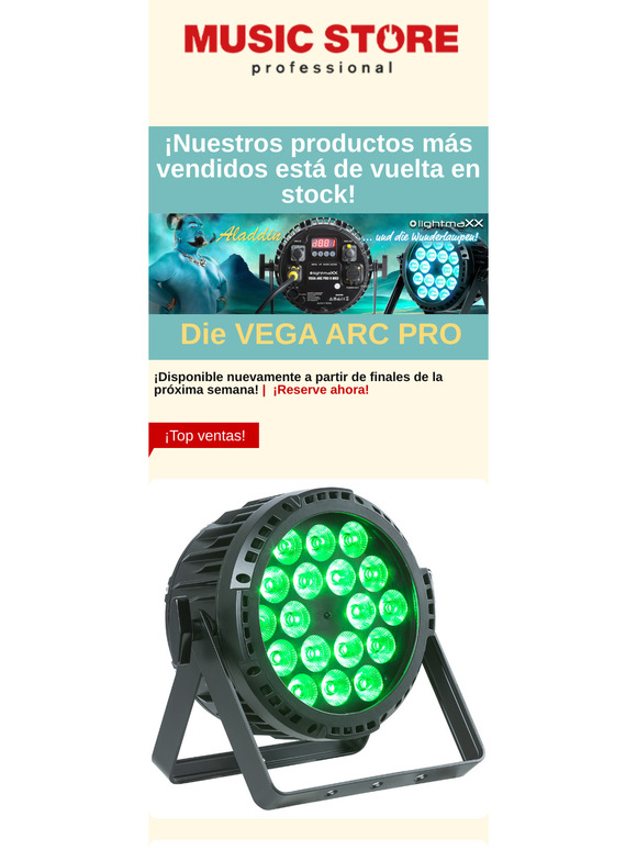 Nuestros focos profesionales están nuevamente disponibles!
