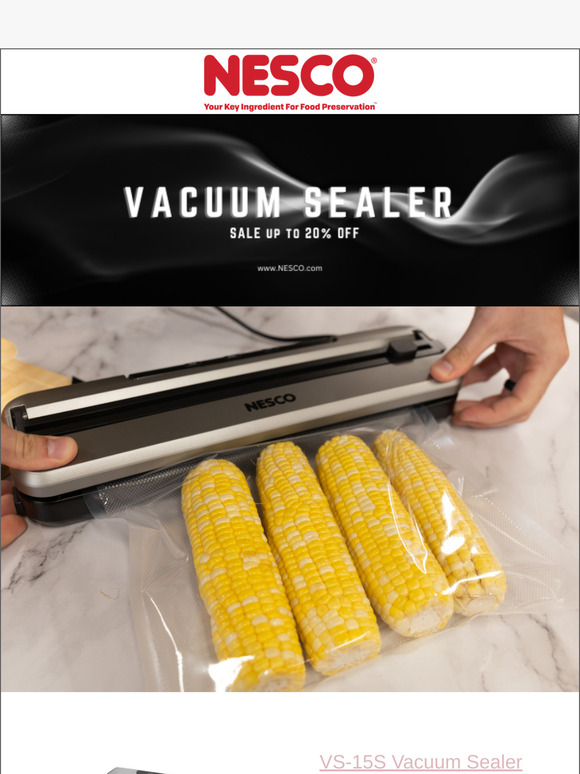 20% OFF NESCO Vacuum Sealers + MORE