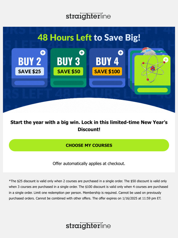 🎓 48 Hours left: Big savings on college courses
