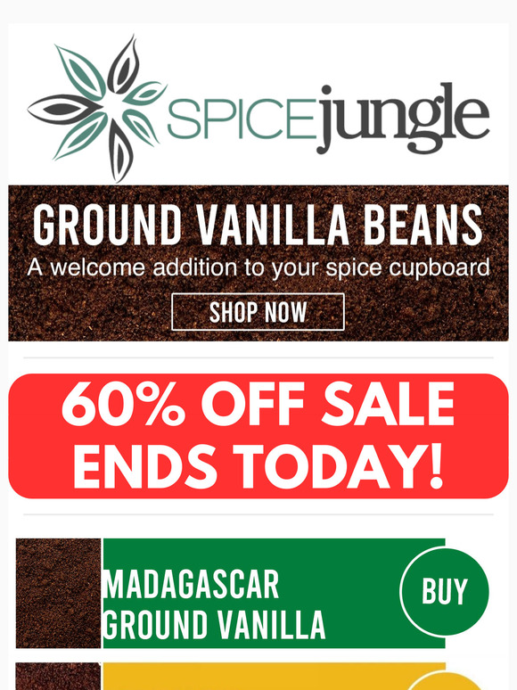 🔥LAST DAY to save 60%! ALL Ground Vanilla Beans!