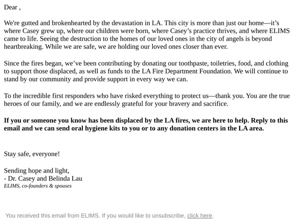 Standing Together: Our Response to the LA Fires