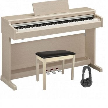 Yamaha YDP165 Digital Piano Standard Package White Ash