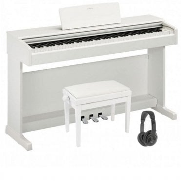 Yamaha YDP145 Digital Piano Standard Package Satin White