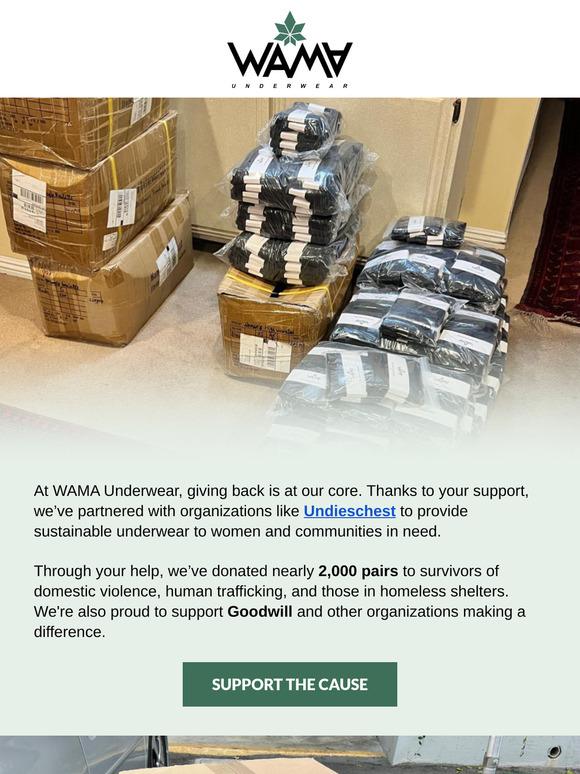 2,000 Underwear Donated to those in need!