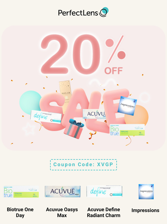 We Miss You! Here’s 20% Off