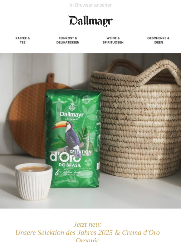 Jetzt neu: Selektion des Jahres 2025 & Crema d'Oro Organic
