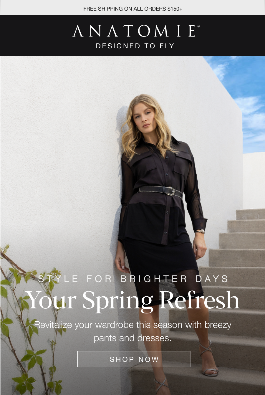 Style for brighter days: Your spring refresh. Revitalize your wardrobe this season with breezy pants and dresses. Shop now