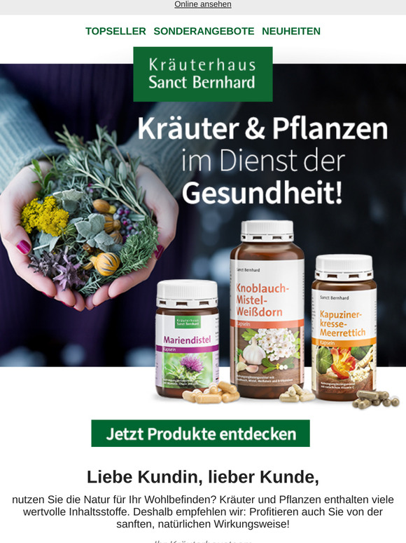 Kräuter und Pflanzen im Dienst der Gesundheit!
