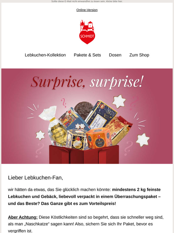 🍪 Überraschung gefällig? Jetzt 2 kg Genuss sichern!