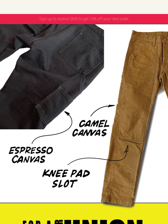 Union Pant Restock!  Bonus get a free gift with Pre-Order