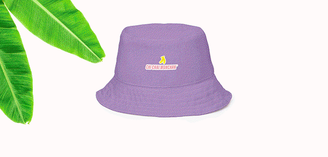 Image of Chi Chai Monchan Banana Boat Reversible Bucket Hat.