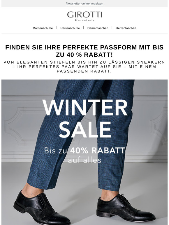 Winter-Sale ❄️Bis zu 40 % Rabatt