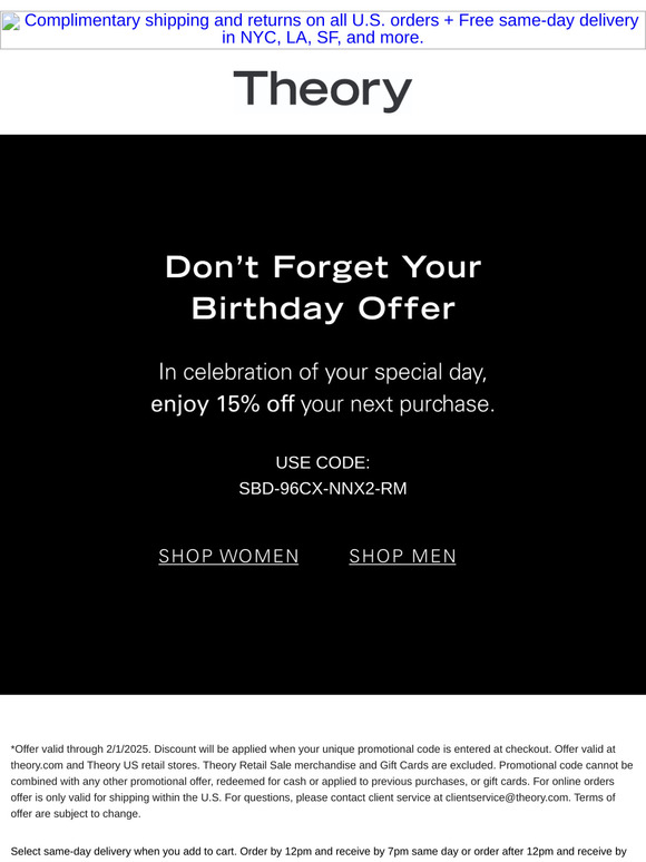 RE: Happy Birthday from Theory