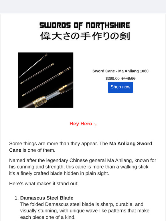 Meet the Ma Anliang Sword Cane