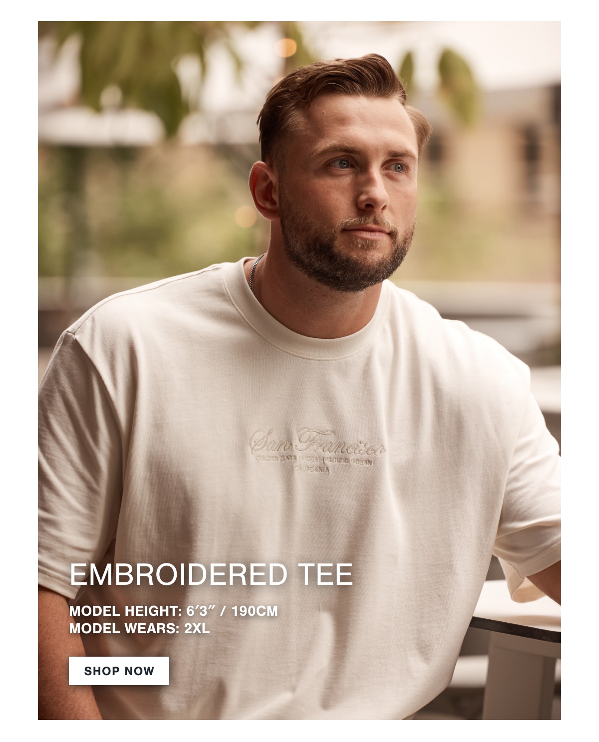 EMBROIDERED RELAXED TEE